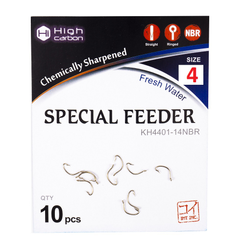 Крючок KOI "SPECIAL FEEDER", размер 4 (INT), цвет NBR
