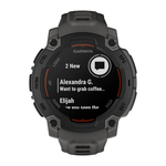 Спортивные часы Garmin Instinct E, 45 мм, силиконовый ремешок угольного цвета Чёрный безель. Ремешок с классической застёжкой — на запястье обхватом 132–213 мм