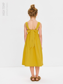 Сарафан из хлопка с бантом на спинке