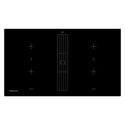 Индукционная варочная панель с вытяжкой Kuppersbusch KMI 9850.0 SR Black Velvet