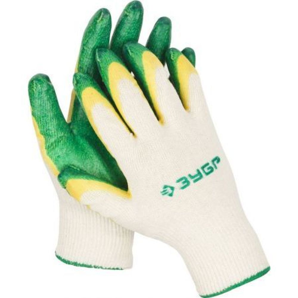 Перчатки ЗУБР МАСТЕР трикотаж обливная ладонь L-XL (11459-XL)