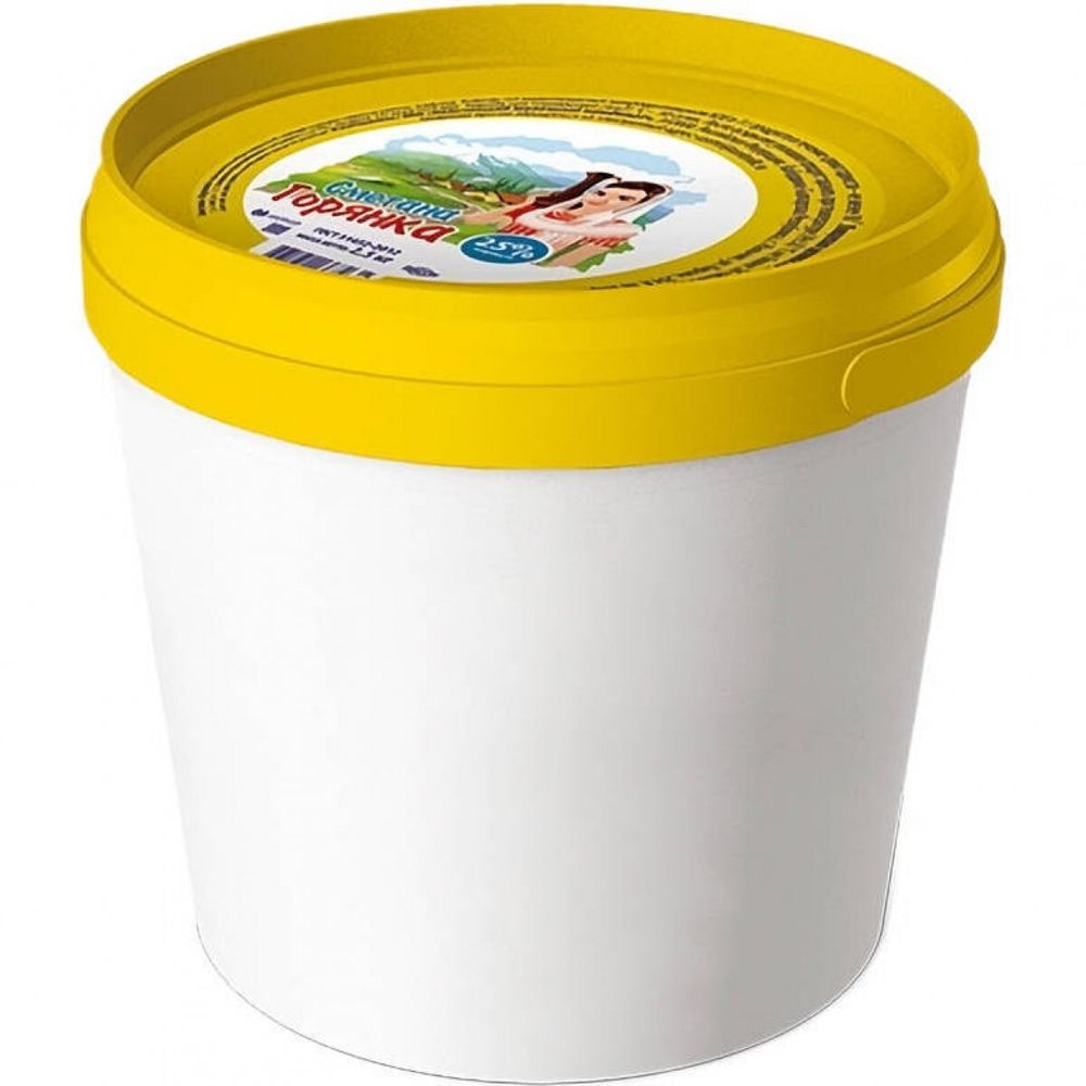 Сметана "Горянка" 25,0% 2,5 кг