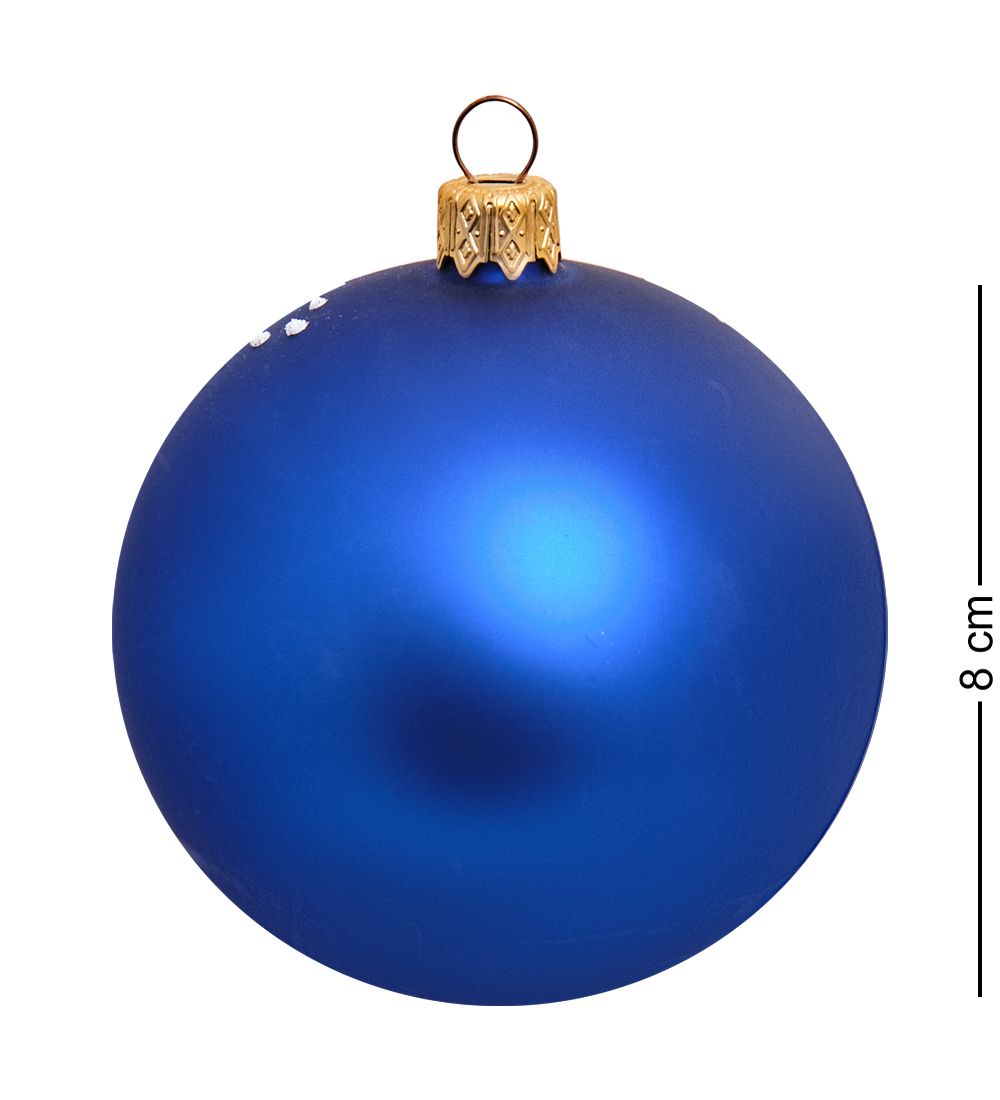 НФШ-1222/2 Ел.украшение Шар «Собачка с ёлкой» 85 мм