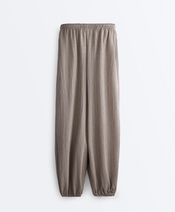 OYSHO Длинные брюки-блумер полосатые, угольный