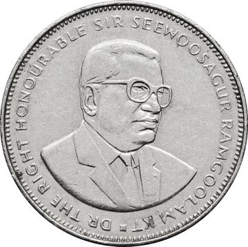 5 рупий 2012 Маврикий