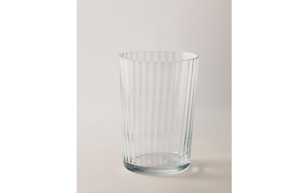 Zara Home стакан из стекла, цвет прозрачный, 12 см · 9226/402