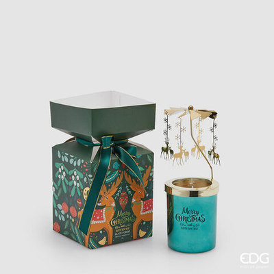 Свеча BLACK FOREST, стекло, EDG