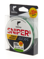 Шнур плетёный Salmo Sniper BP ALL R BRAID х4 Grass Green 120/017