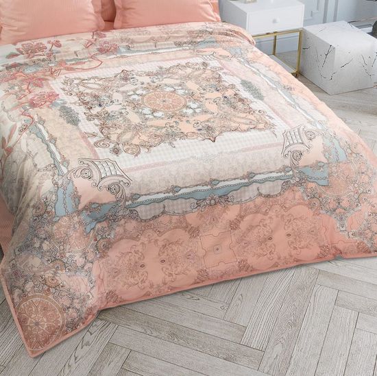 Двуспальный с европростыней комплект постельного белья Триумф фантазии сатин