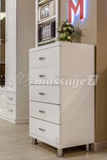 Тумба Веста 5 ящиков на хром. ножках