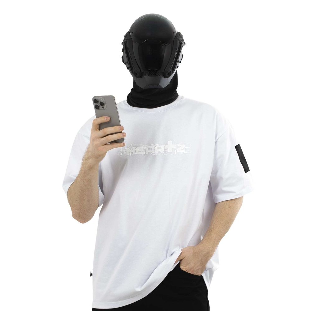 Купить Футболка Heartz Wave Logo Black Series Белая Футболка Heartz Wave Logo Black Series Белая