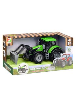 Игрушка Трактор с грейдером Фермерский зеленый (550-3J-1)