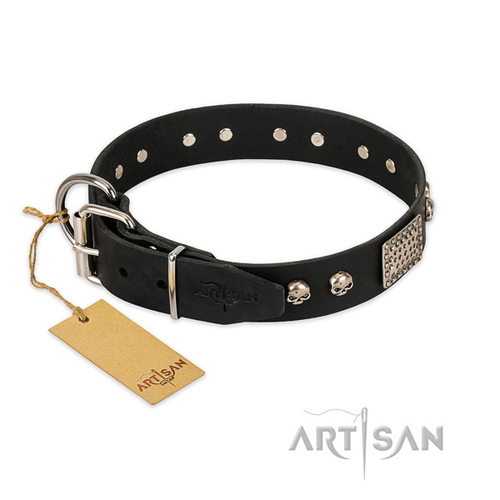 Ошейник с украшениями Artisan цвет чёрный 43см артикул С301#1073