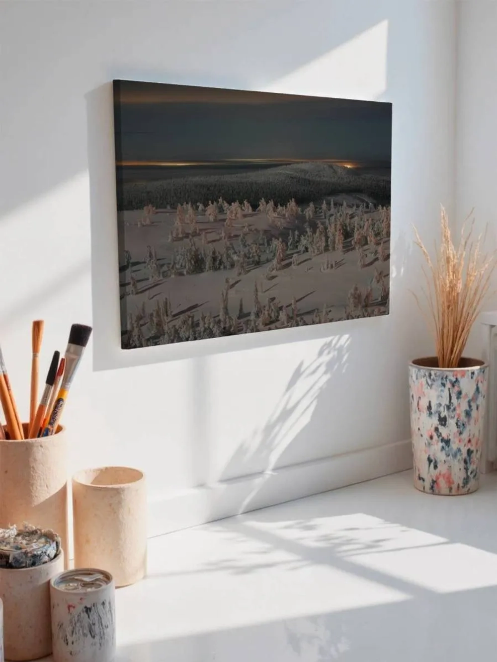 Картина на стену 40 X 50 Зимний пейзаж