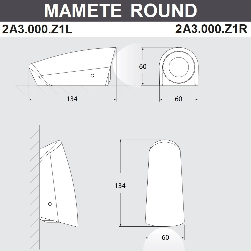 Уличный настенный светильник Fumagalli MAMETE 2A3.000.000.LXZ1L