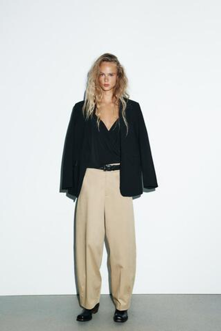 ZARA ТОП НА ПРОЗРАЧНЫХ БРЕТЕЛЯХ, ЧЕРНЫЙ