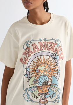Футболка женская WRANGLER GIRLFRIEND TEE WORN WHITE