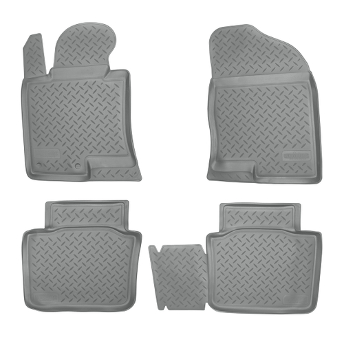 Ковры в салон Norplast/Unidec для Hyundai Sonata VI в кузове YF (2010-2017), Серый, арт.NPL-Po-31-46-G