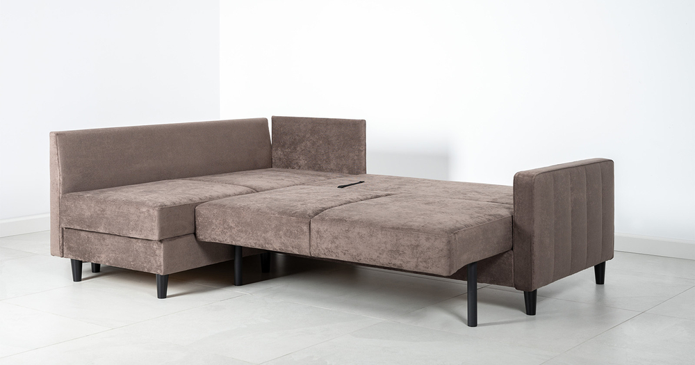 Арно Диван - кровать угловой (Арт. ТД 564 Лаки 06 (коричневый перламутр))