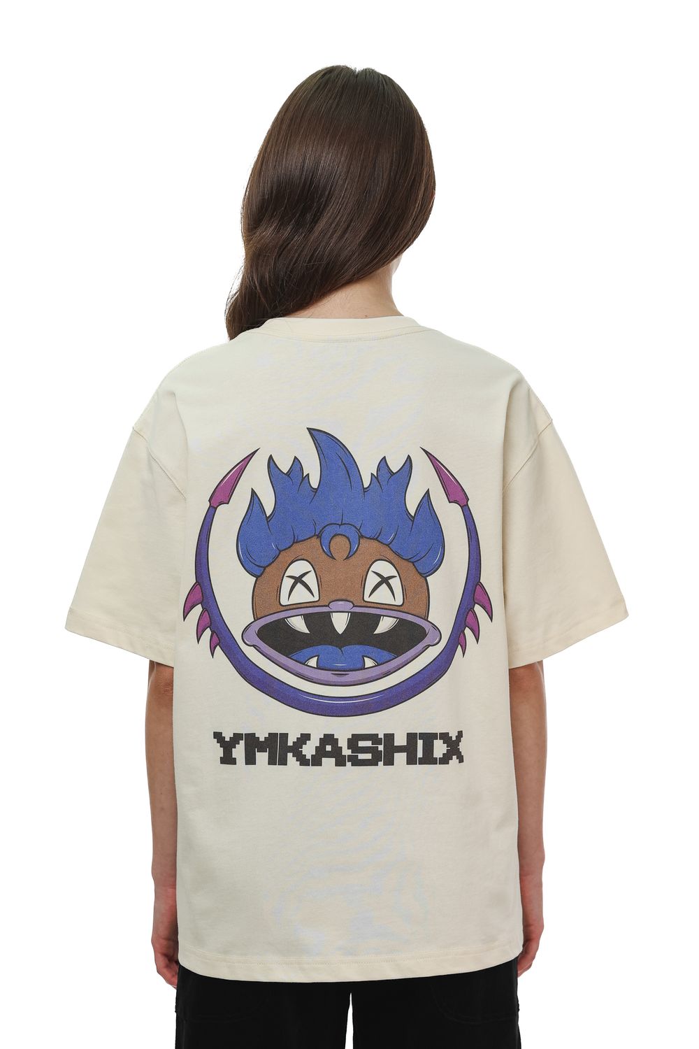 Футболка Ymkashix 8-bit бежевая