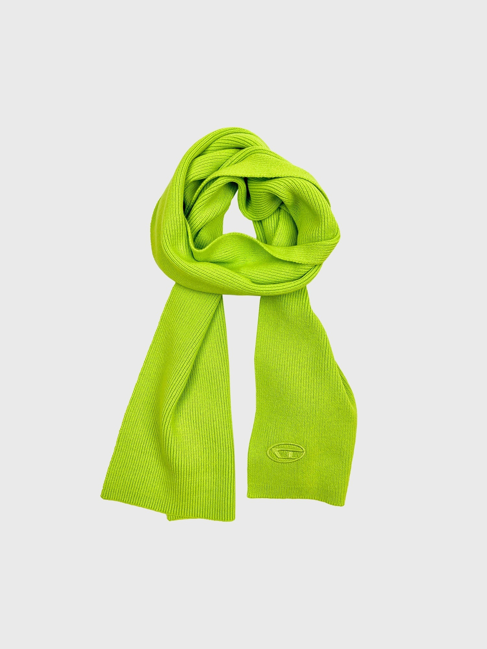 Шарф Diesel K-Coder Logo-Embroidered Knitted Green - One Size