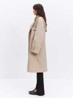 Тренч с вельветовым воротником