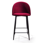 Стул полубарный Thomas, бархат красный 16