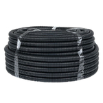 Труба гофр. безгалогеновая FRHF с протяжкой d25 мм (75 м) черная EKF-Plast FRHF-25