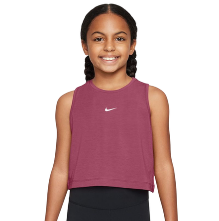 Футболка для девочки Nike Kids Dri-Fit Pro Training Tank - sweet beet/white