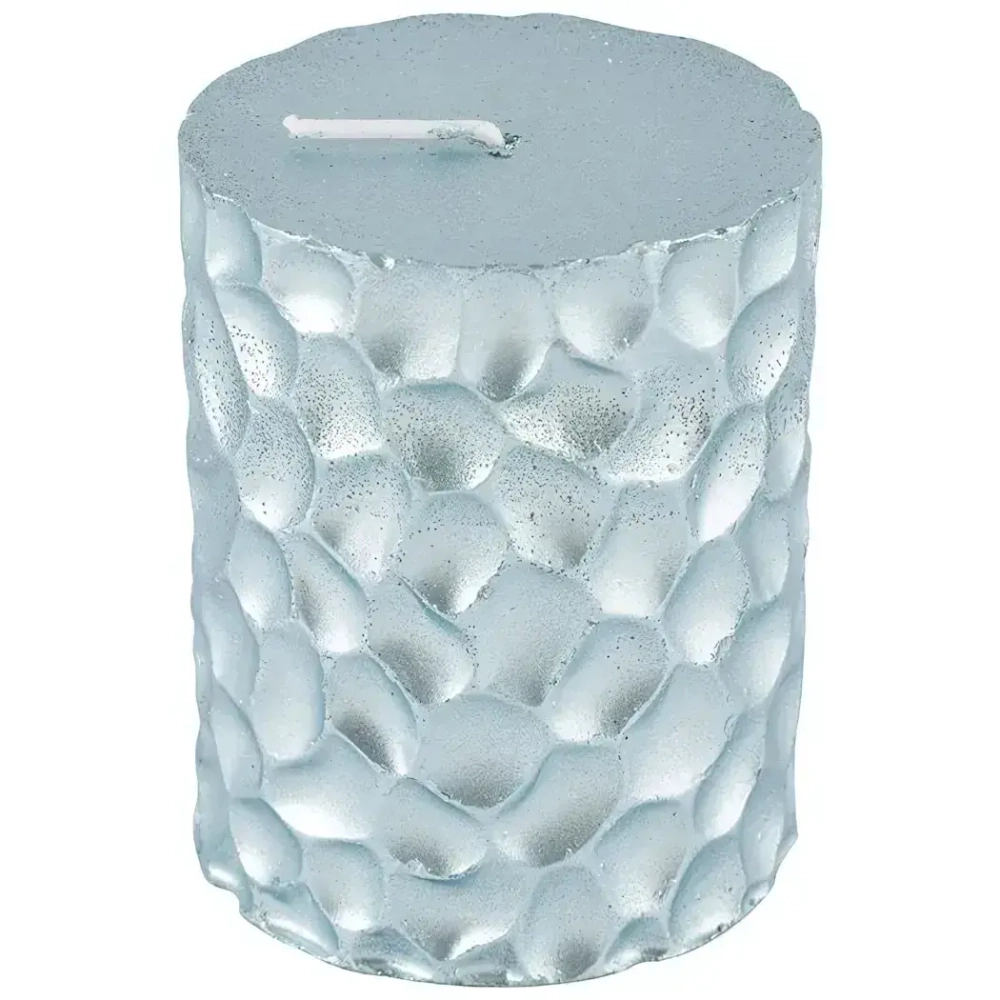 Свеча Deco Christmas "Iceberg" 80*65 мм голубая