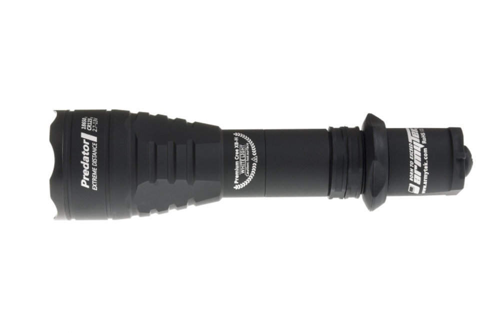 Фонарь светодиодный тактический Armytek Predator v3, 930 лм, теплый свет, аккумулятор
