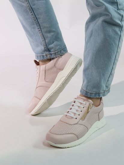 1101 Женские кеды(Светло-розовый)