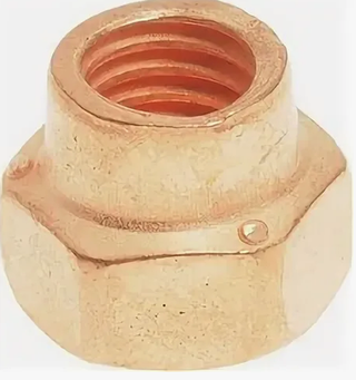 Гайка  8х1.25 приемной трубы 2190 Гранта h=6,5 м (обмедн.) (ОАО «БелЗАН») (уп25/50шт)