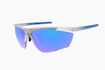 Спортивные очки Demetz Relief L / Matte Crystal / Matte Blue 67-13 Grey Polarized Mirror Electric Blue Cat.3