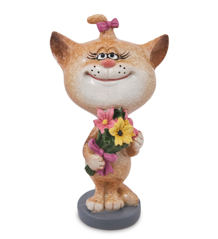 GAEM Art MN-367 Фигурка «Кошка с цветами»