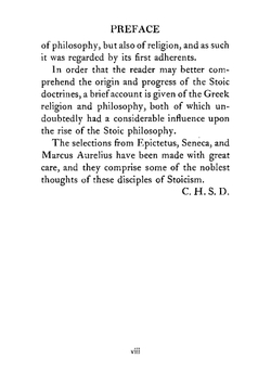 Greek and Roman stoicism and some of its disciples: Epictetus, Seneca and Marcus Aurelius | Charles Henry Stanley Davis