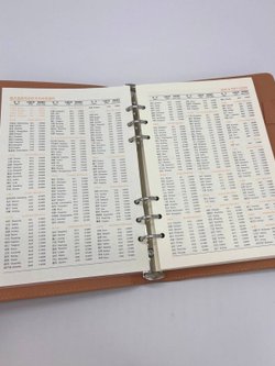 Блокнот-органайзер А5 в линейку на кольцах 80 л черный бархат (5923-1)