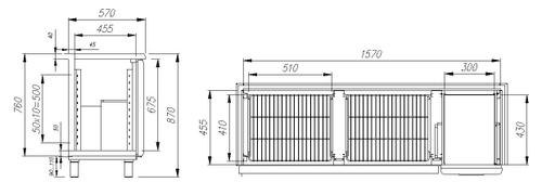 Холодильный стол Rosso Bar-360K