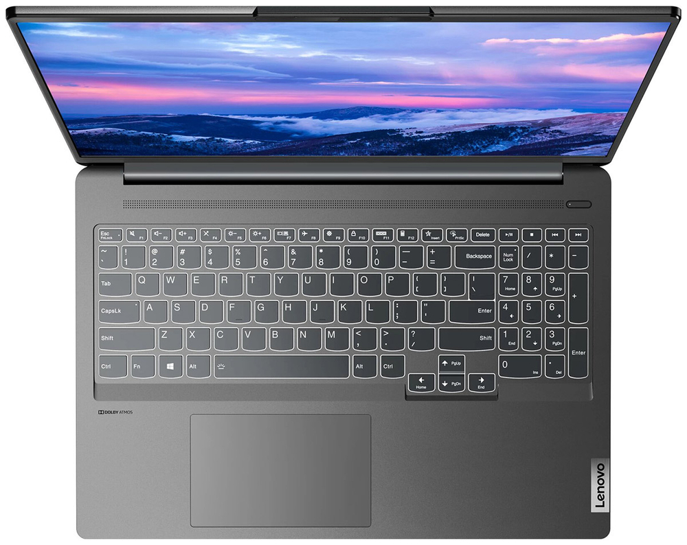 Ноутбук 16'' Lenovo IdeaPad 5 Pro 16IHU6 Core i5 11300H/16Gb/512Gb SSD/NV MX450 2Gb/16'' WQXGA/DOS Серый 82L9004JRE