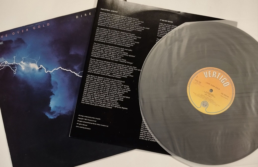 Винтажная виниловая пластинка LP Dire Straits Love Over Gold (UK 1982)