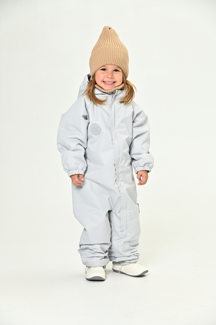 Комбинезон демисезонный для детей мембранный Светло-серый
