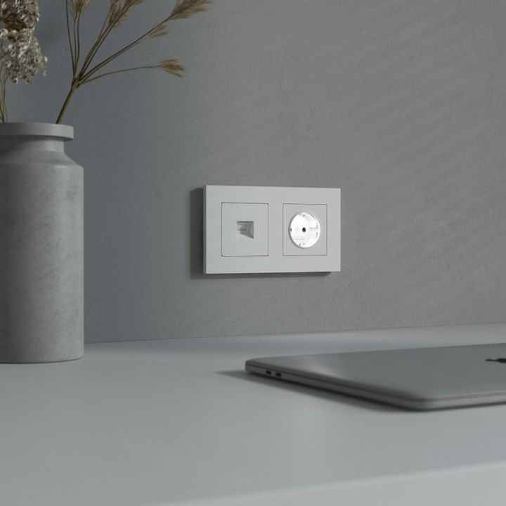 Розетка с подсветкой Werkel белый a069612