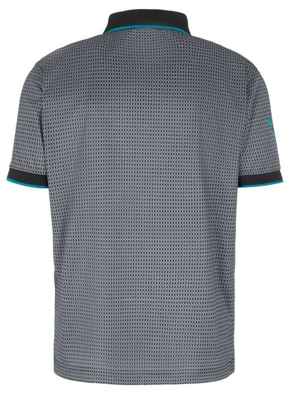Мужское теннисное поло EA7 Man Jersey Polo Shirt - черный