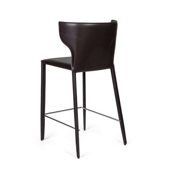 Полубарный стул Austin, темно-коричневая кожа