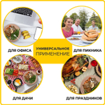 Тарелка одноразовая крафт бумажная 230 мм комплект 100 штук LAIMA ECO CRAFT (2 штуки в упаковке)