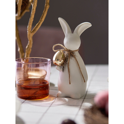 Декор пасхальный из фарфора easter bunny из коллекции essential, 7,7х6,9x17 см