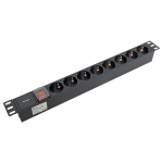Блок розеток 19", 8 розеток EKF TRP-HPD-LS-10A-8SH-C14