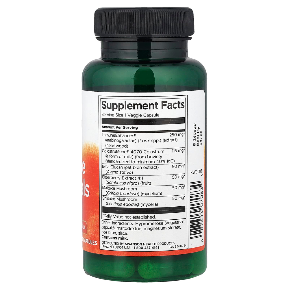 Swanson, Immune Essentials, 60 растительных капсул