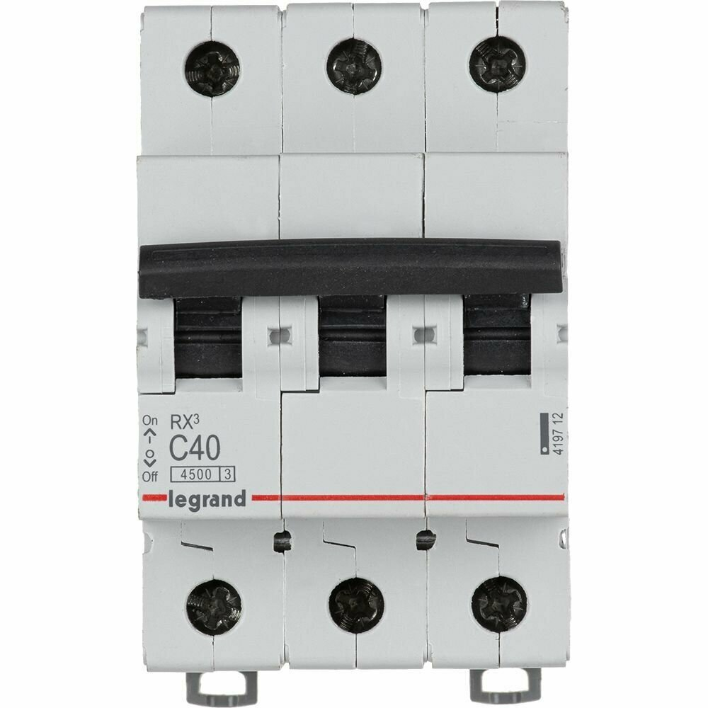 Выключатель автоматический модульный 3п C 40А 4.5кА RX3 Legrand 419712