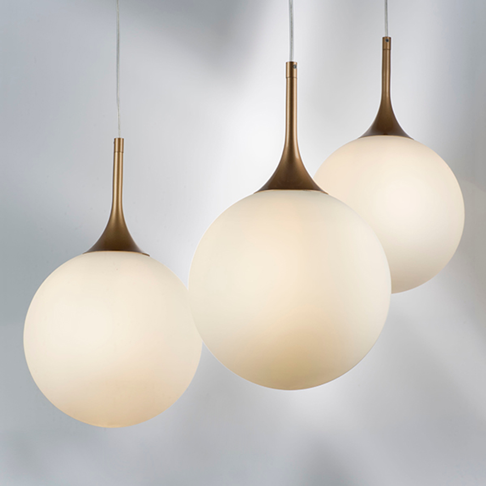 813032 Подвес GLOBO 1х40W E14 золото/белый